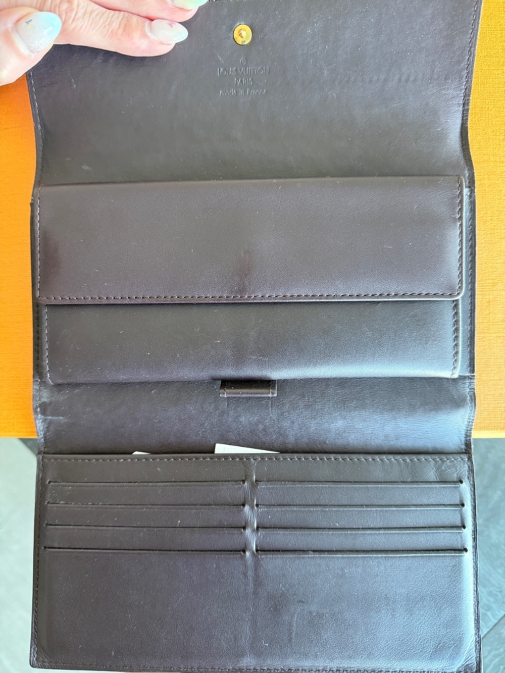 Louis Vuitton Vernis Patent Leather Long Wallet - Burgundy - Picture 3 of 9